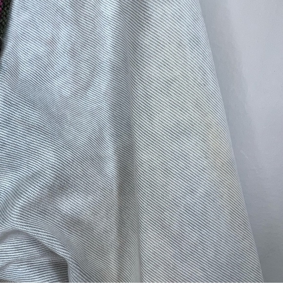 Free People Baja Jacket Distressed Cropped Size 12 Denim Casual - Picture 15 of 16